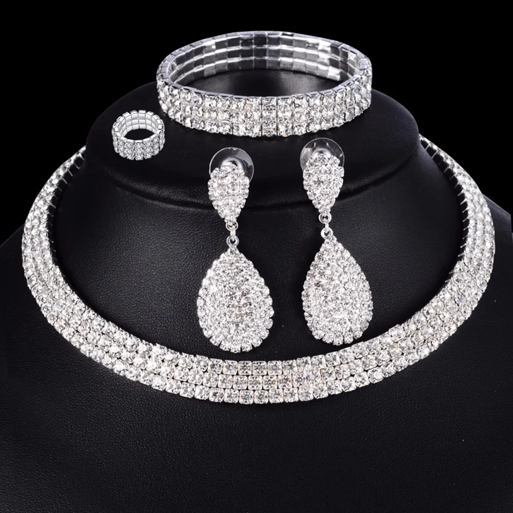 Women's Luxury Wedding Bridal Jewellery Set-3