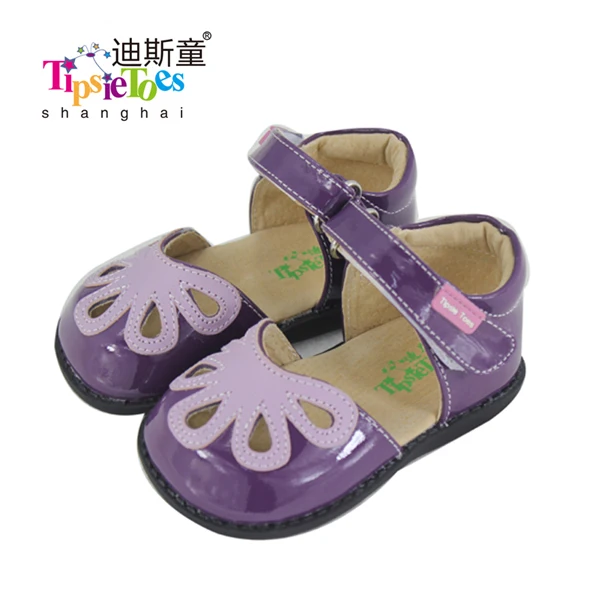 TipsieToes/Летний стиль; детская обувь принцессы с красивым цветком; детские сандалии на плоской подошве; одежда для маленьких девочек; римская Эльза; натуральная кожа - Цвет: purple