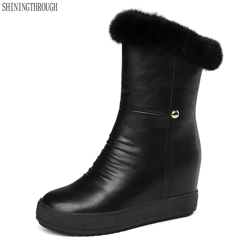 Nuove Bianco Nero 2019 Il Da Scarpe Inverno Piattaforme Impermeabili qRZU41q