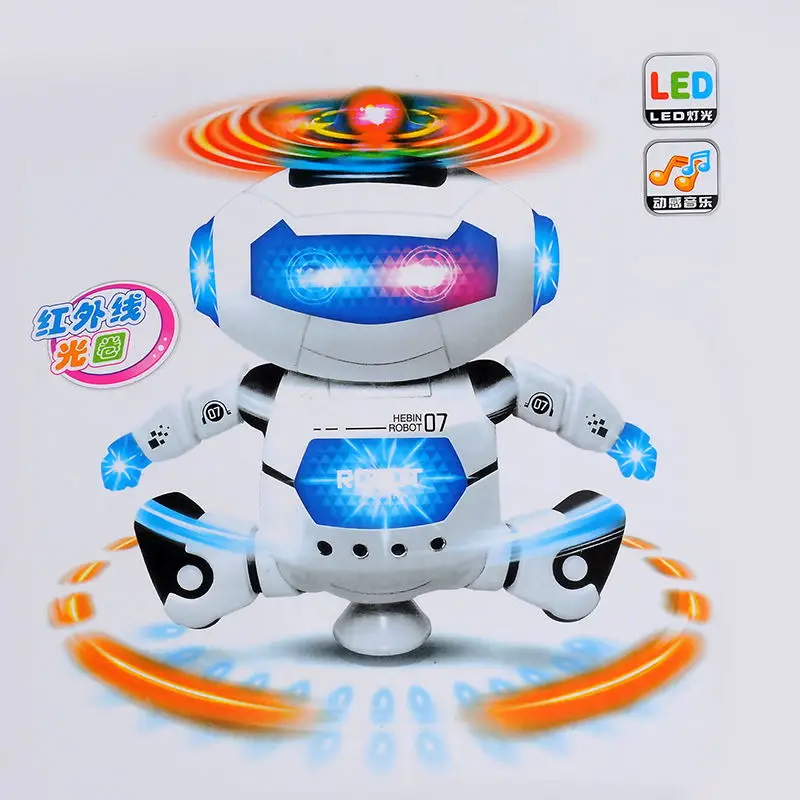 RC Robot Toy Remote Control Electronic Toy Robot Pet Walking Dancing Lightning Musical Toys For Children Kids Boy girl  Gift