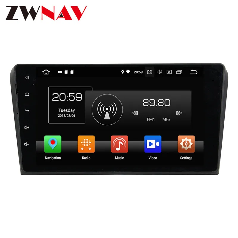 Clearance Android 9 car radio Car DVD CD Player For Mazda 3 2004-2009 GPS navigation headunit tape recorder 4GB 2DIN radio 0