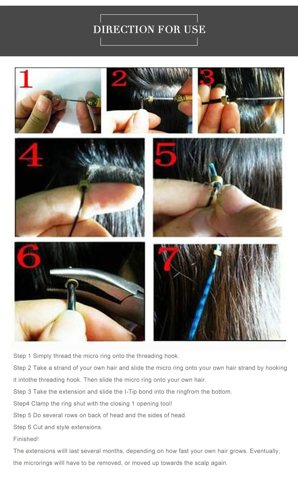 High Quality Apliques e perucas