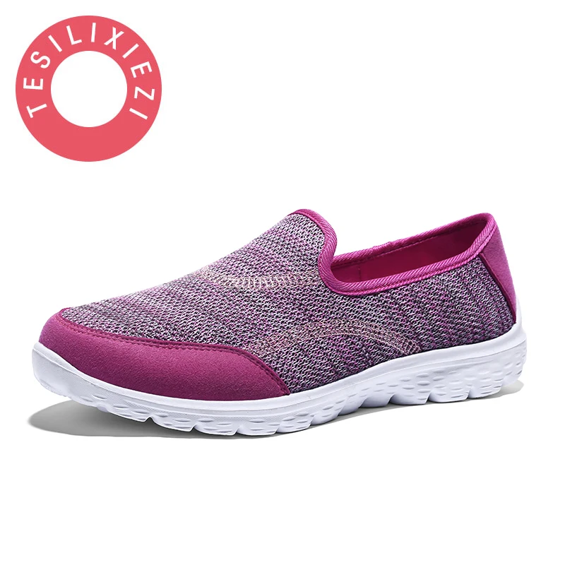 

2017 Women Casual Shoes New Arrival Light Fashion Shoes Women's Shoes Air Mesh Summer Shoes Female Soft Wearable Flat Shoes
