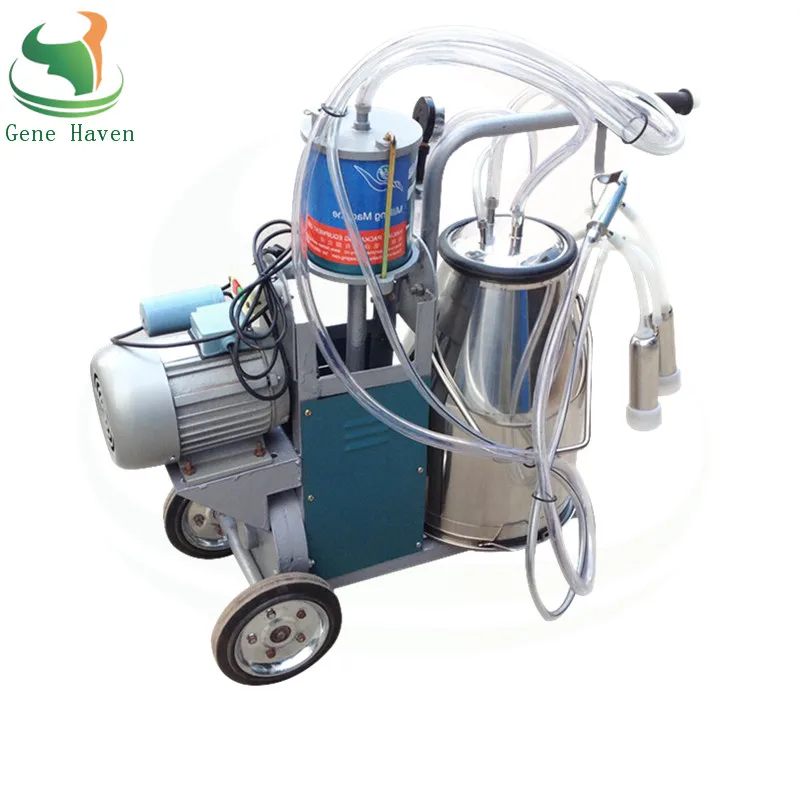 

Single Bucket Piston Pump Milking Machine for Cow, Goat, Portable Milking Machine