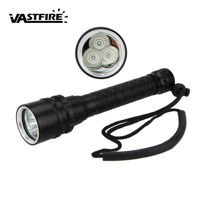 

10W green light 365nm-395nm Underwater 3 LED lamp beads Light LED Scuba Diving Flashlight Torch