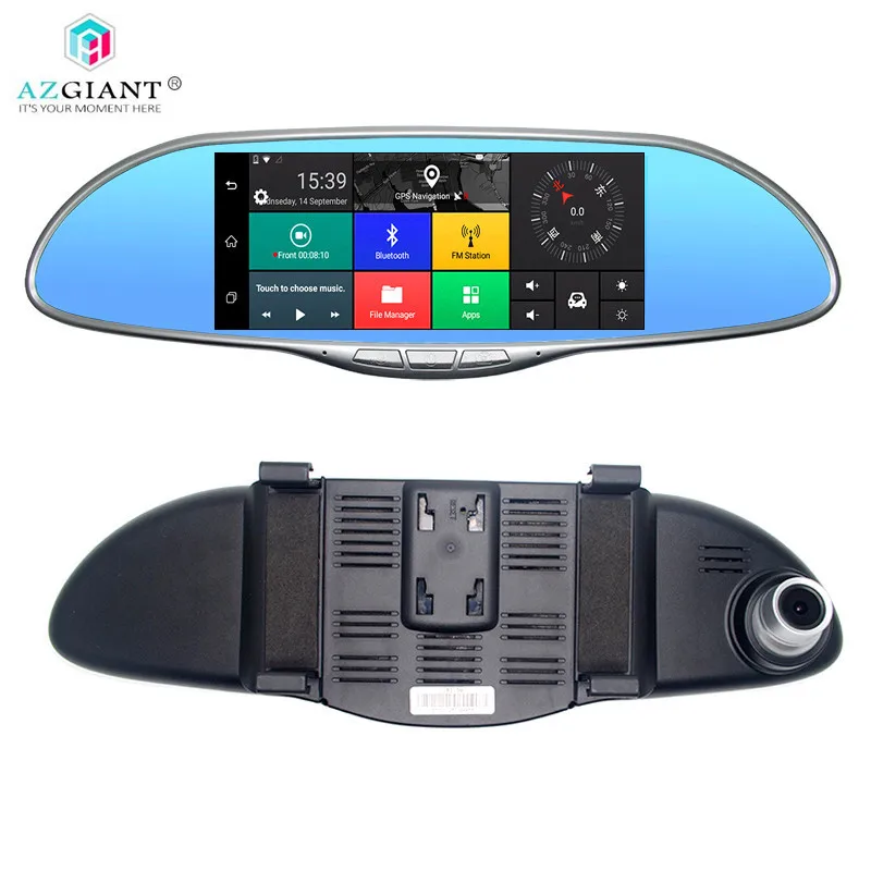 

AZGIANT Car DVR Camera Dashcam Rearview Mirror 7" Full Touch Screen 3G Android GPS Navigators FHD 1080P Wifi Stream Media