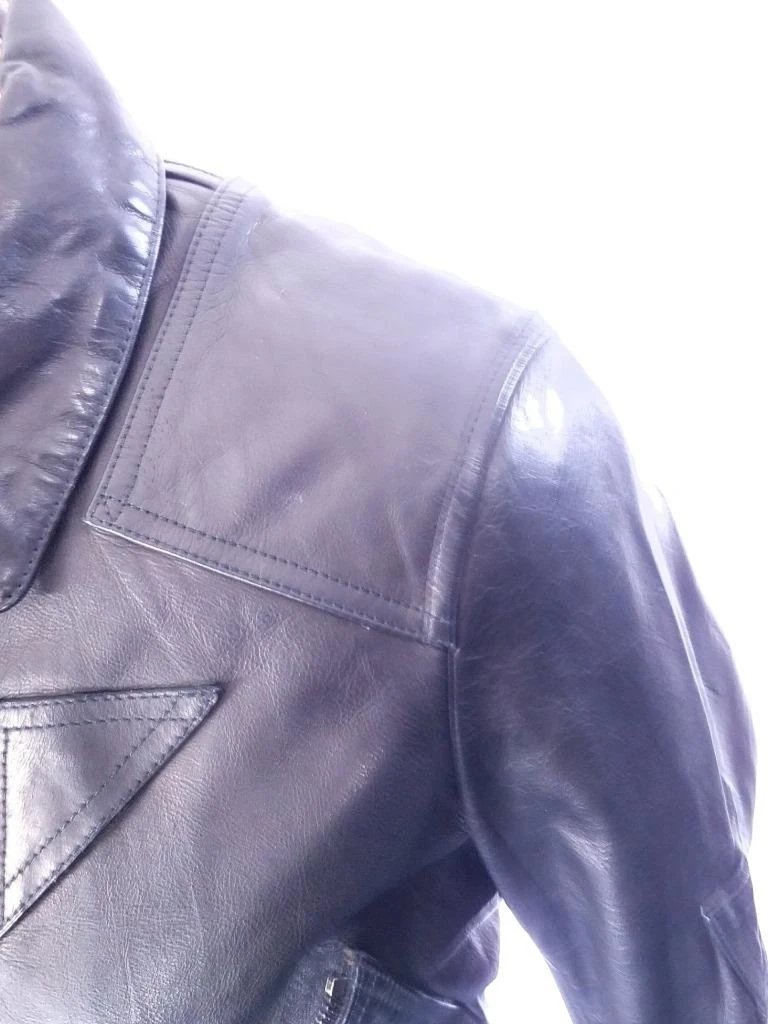 POLO RALPH LAUREN WOMEN'S BLACK LEATHER 