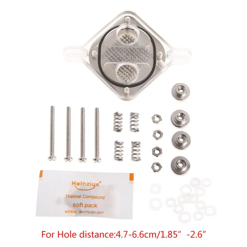 

CPU Water Cooling Block North South Bridge Waterblock For Computer PC Water Cooling Soft Pipe CPU GPU Water Cooling Block Adapte