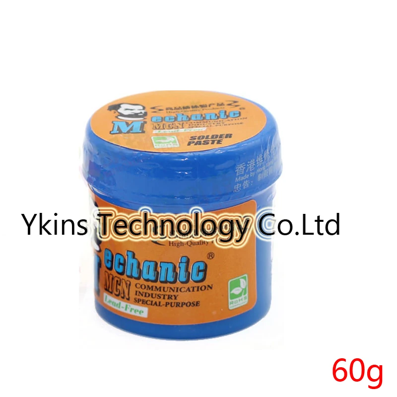 

MECHANIC Low temperature Lead-free BGA Solder Flux Paste Soldering Tin Cream SMT Solder Paste 60g Sn42/Bi58 For PCB IC SMT BGA