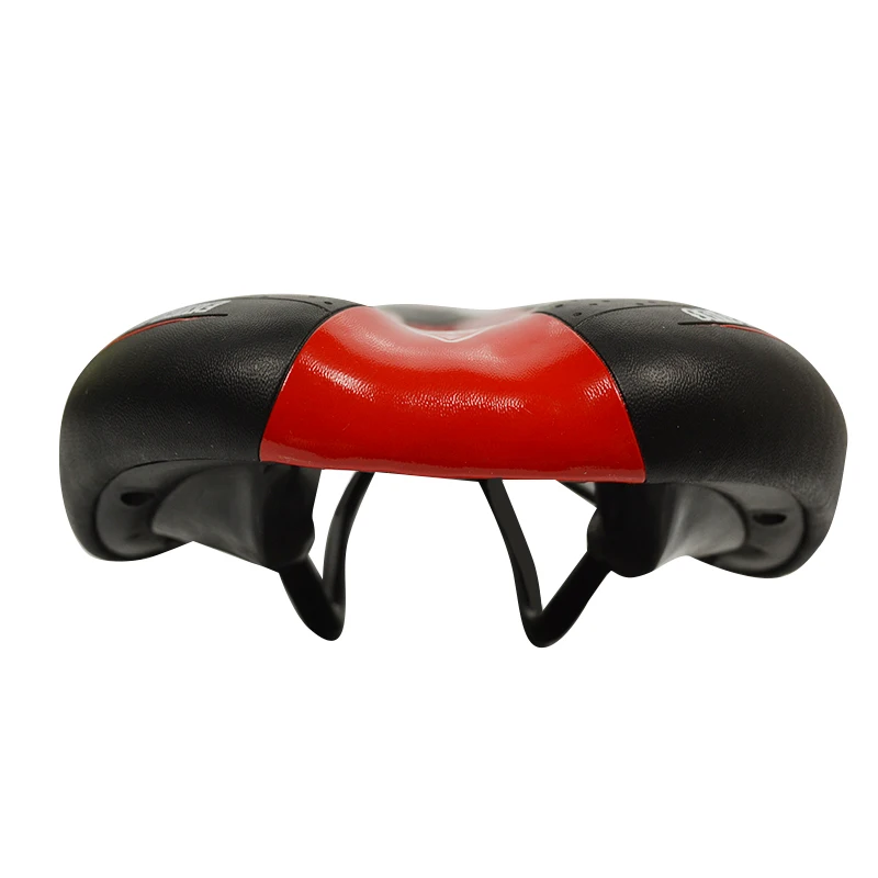 1xNew 2017 MTB Mountain Bike Bicycle Cycling PV Leather Skidproof Saddle Seat Cushion Cool Hollow Racing Saddle Free Shipping (1)