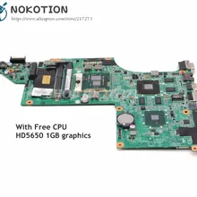 NOKOTION 615279-001 630279-001 603642-001 для hp Pavilion DV6 DV6-3000 материнская плата для ноутбука DA0LX6MB6H1 HD5650 GPU Бесплатный процессор