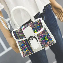 Été 2017 Nouveau Sac À Main Rétro Image Impression Fourre-Tout Paquet Insérer Couverture De Mode Casual Sacs à Bandoulière Sac À Main