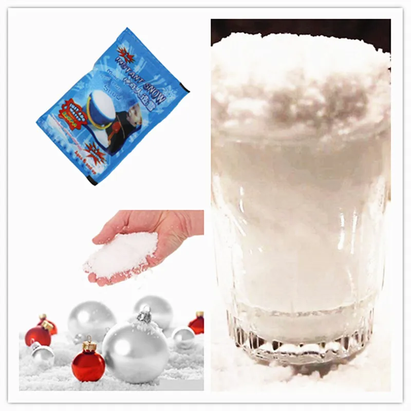 

1pcs Artificial White Snow Magic Tricks Sachets Fireplace Pit Patio Toy Professional Magicians Pyrotechnics Holiday Gift