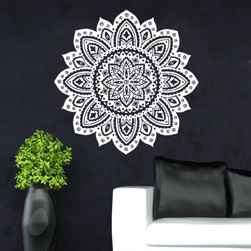 

High Quality Mandala Meditation Yoga Wall Sticker Decals Datura Buddha Om Symbol Removable Art Home Decor Home Decoration MA-04