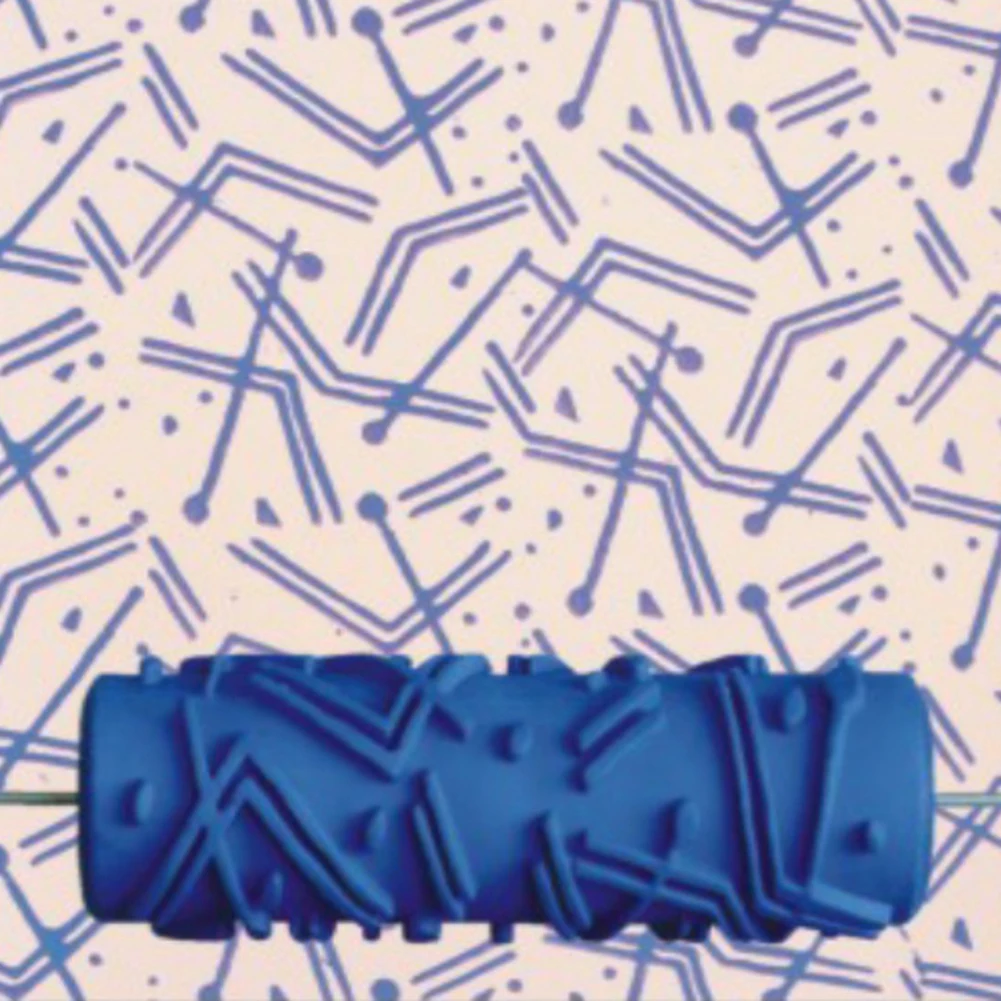 Soft Rubber Iron Pattern Painting Rollers Brush Wall Art Decoration Embossing Tool DIY Soft Rubber Iron Pattern Painting Rollers Brush Wall Art Decoration Embossing Tool DIY