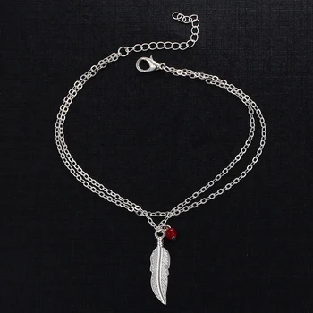 

Leaf Long Chain Leg Bracelet 22 CM Female Ankle Bracelet Women Anklets Fashion Jewelry Accessories accesorios mujer