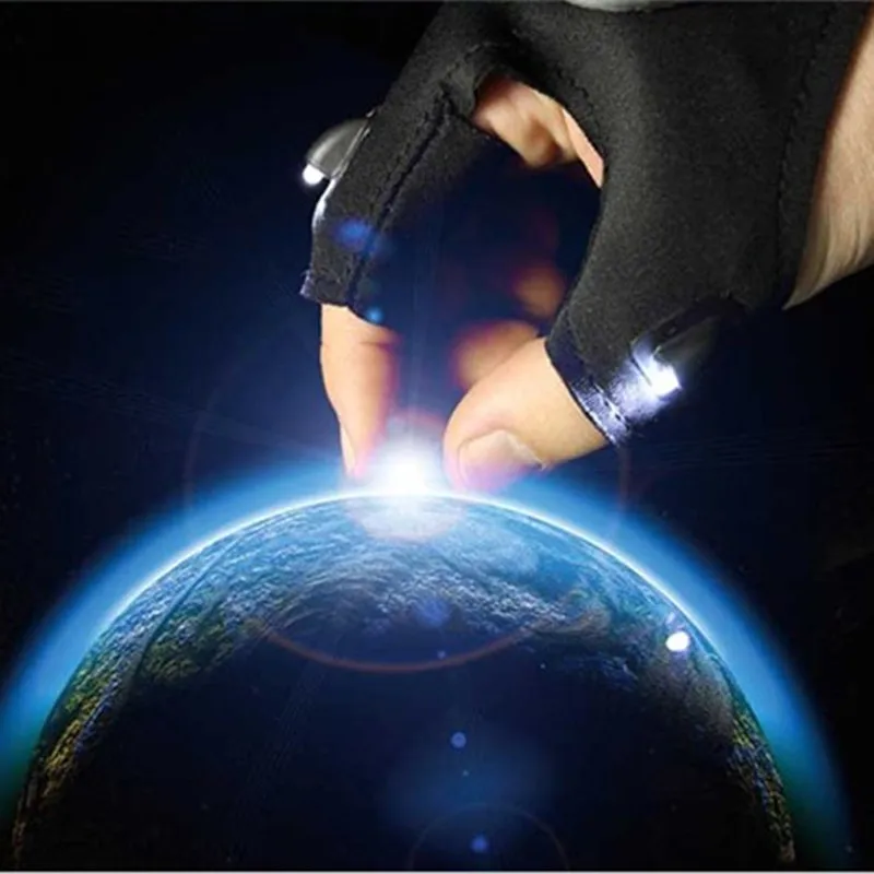 

LED sport motorcycle gloves men protect hands half finger guantes repair motocicleta guantes ciclismo accesorios fox motocross