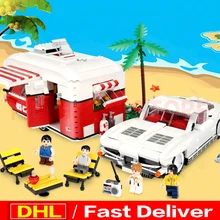 XingBao 08003 творческие наборы MOC Camper набор для детей развивающие строительные блоки кирпичи Lepings игрушечные модели, подарки клон lelyesly