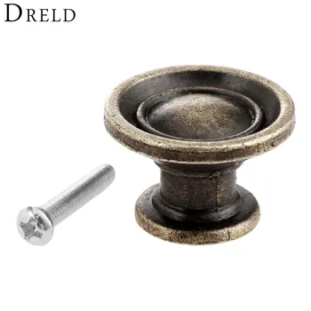DRELD 1Pc Antique Bronze Furniture Handle Cabinet Knobs and Handles Kitchen Drawer Cupboard Pull Door Handles Furniture Fittings