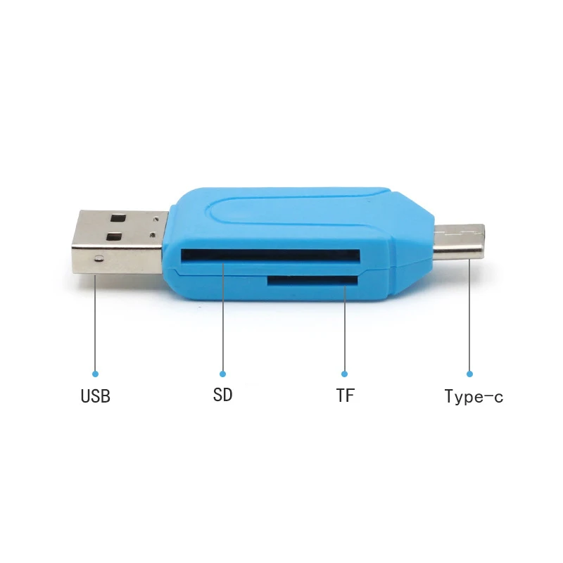 FFFAS 2 в 1 Многофункциональный USB2.0 USB SD TF кард ридер и тип c OTG кабель адаптер для huawei