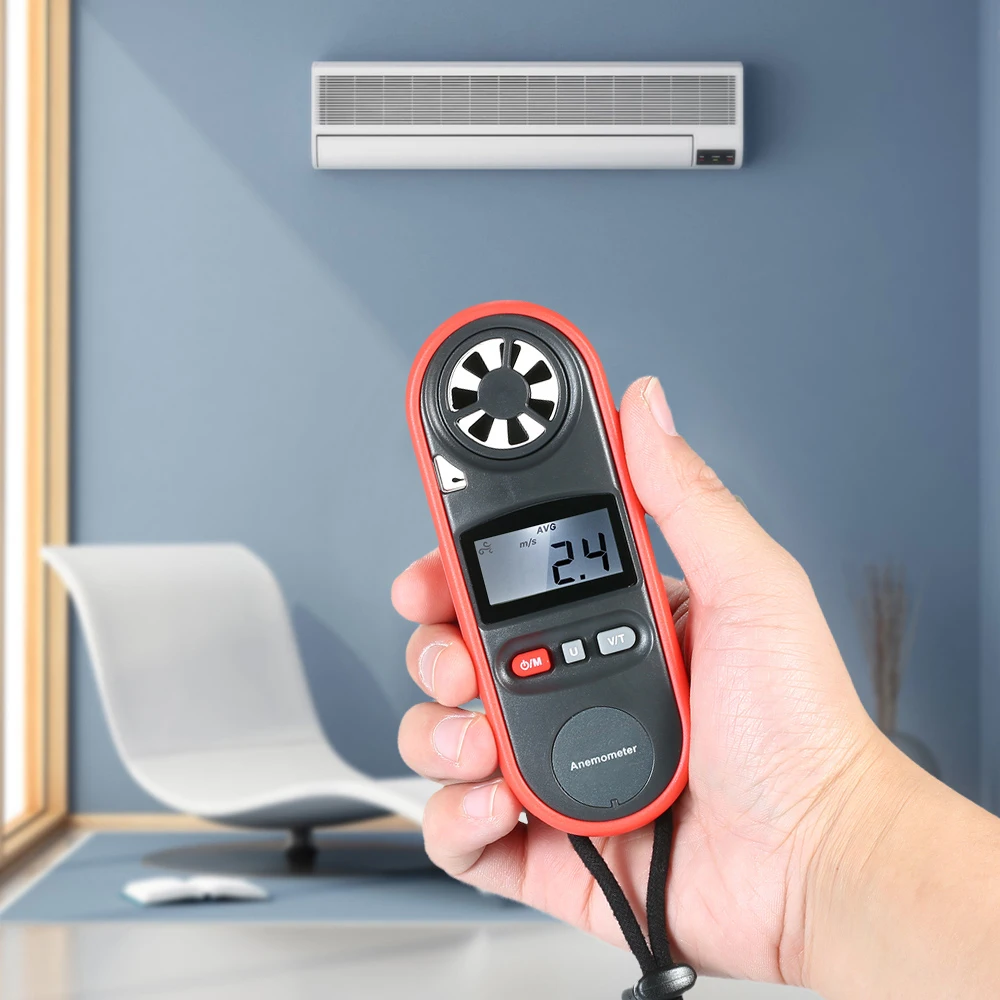 Мини цифровой Анемометр-термометр ручной Anemometro Карманный измеритель скорости ветра метр воздуха Ветер температура измеритель скорости метр