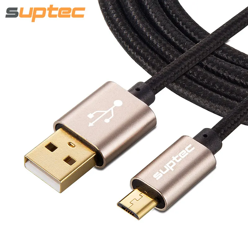 SUPTEC 25 سنتيمتر 1 m 2 m 3 m المصغّر usb كابل 2.4A النايلون مضفر سريع شحن شاحن USB للهاتف المحمول كابل ل سامسونج/xiaomi/هواوي