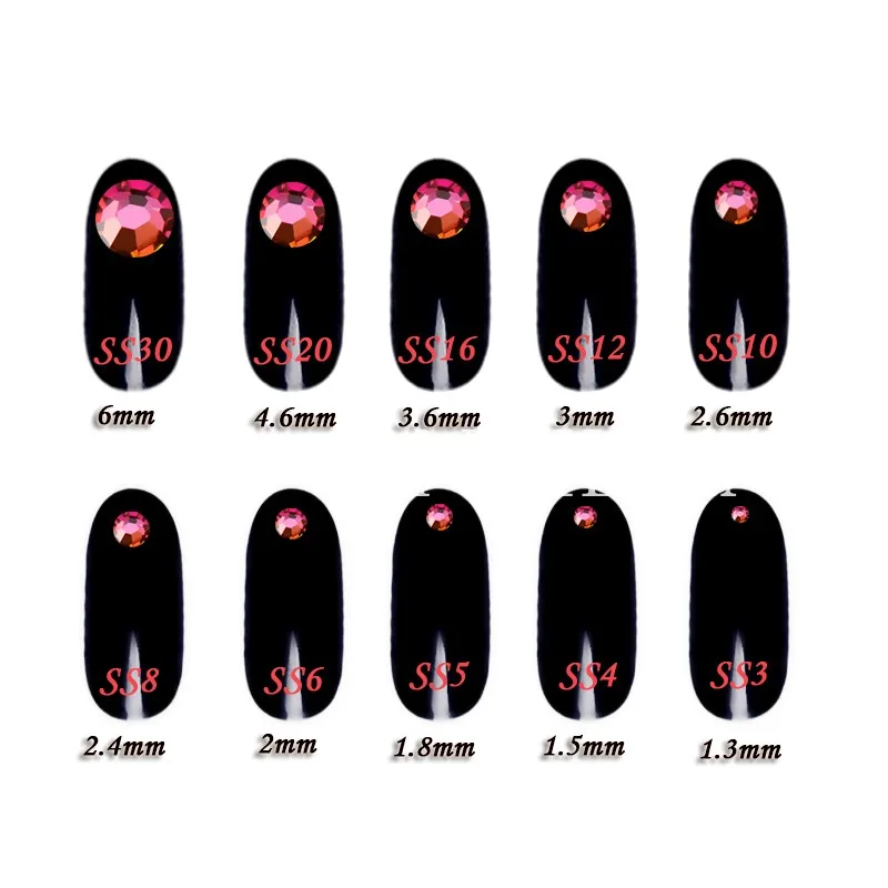 180 шт./кор. Хамелеон горный хрусталь Nail пламени Стразы Flatback горный хрусталь Дизайн ногтей украшения
