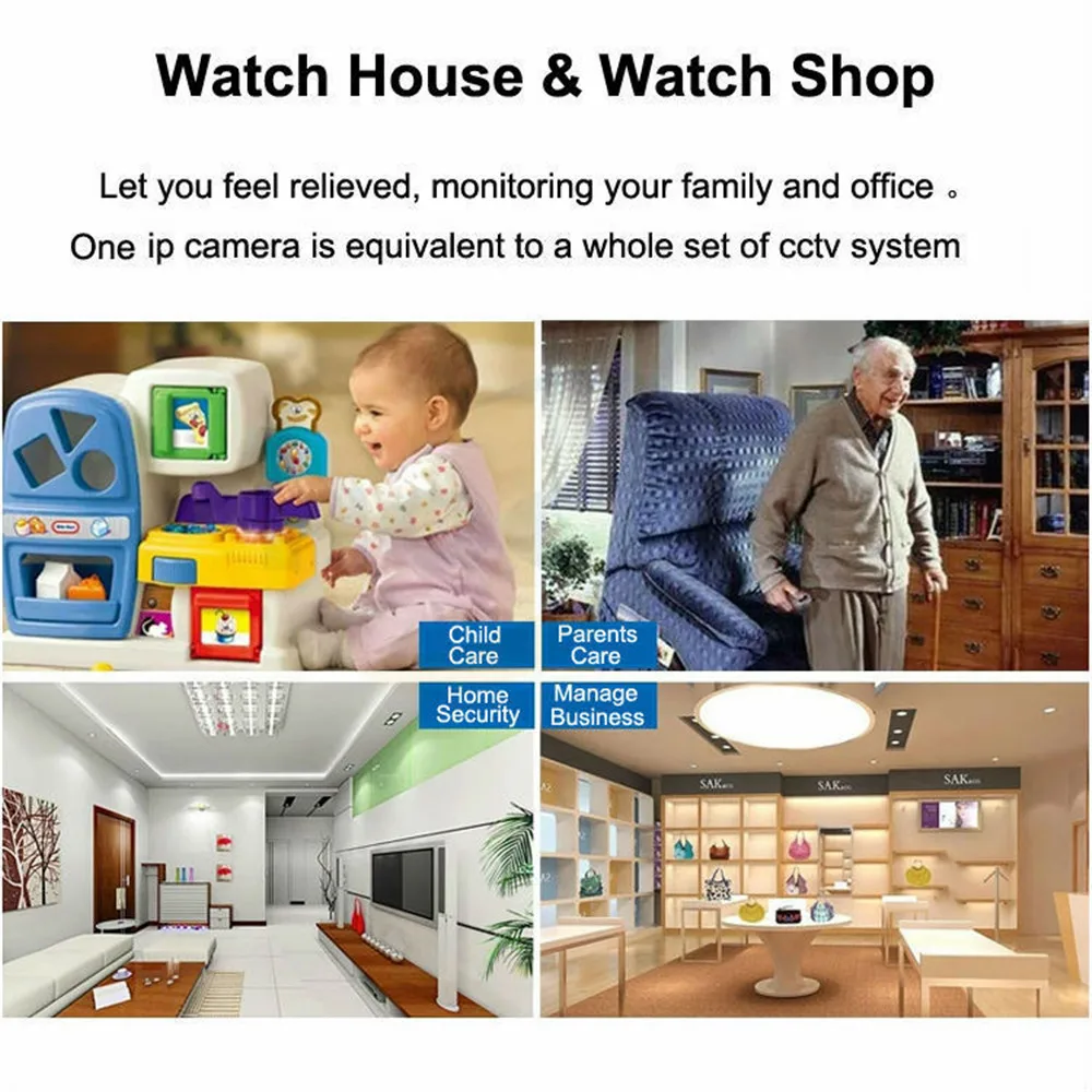Câmera de Vigilância sem Fio Câmera de Segurança em Casa Slot para Cartão Hqcam 1080 Áudio wi fi ip Indoor Onvif tf App Camhi 5.0mp 720 p 960 15 Cheap Câmeras de vigilância