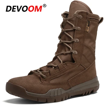 

Mens Combat Boots Black Military Boot Winter Boots Men Fashion Sneakers Waterproof Canvas+Leather Outdoor Work Shoes 2018 Autumn