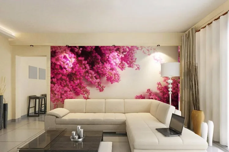 Beibehang пользовательские 3d Настенные обои большая гостиная спальня обои настенные покрытия бесшовные розовые 3d фото обои