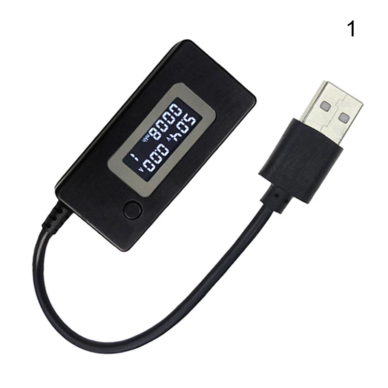 1 Мини ЖК-дисплей USB детектор напряжения тока метр Мобильный телефон зарядное устройство Тестер JDH99 - Цвет: 1