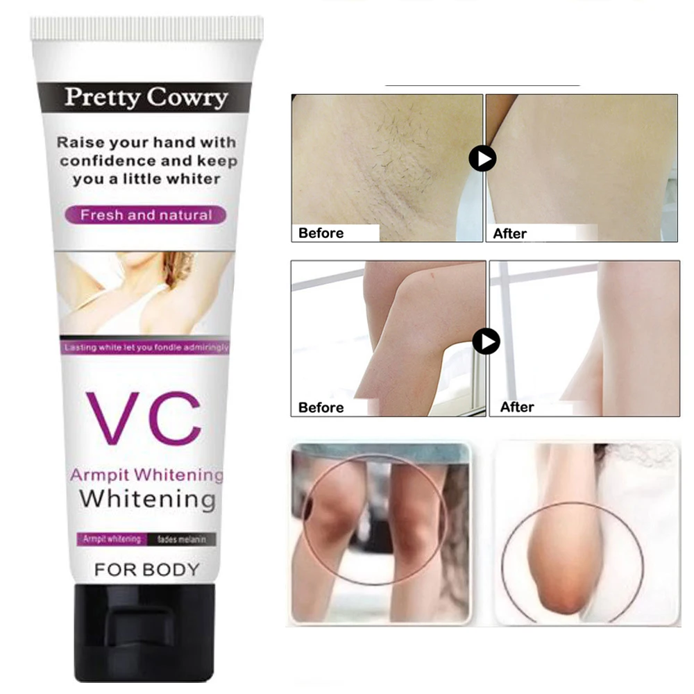 

50g Armpit Whitening Cream Skin Care Between Legs Knees Private Parts Whitening Formula Armpit Brightening Body Whitener TSLM2