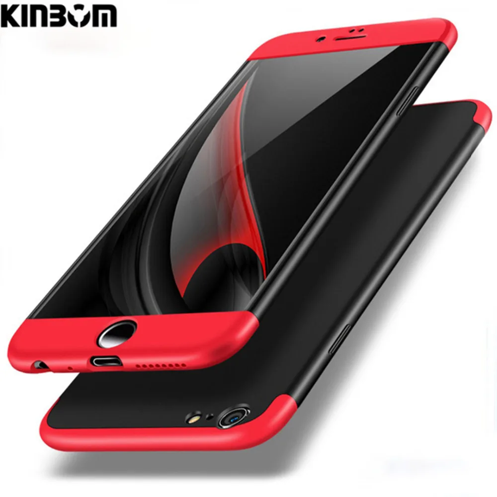 KINBOM для IPhone X 5S 6 S 7 8 плюс защита полный чехол Plus P 10 Роскошный телефон случаях