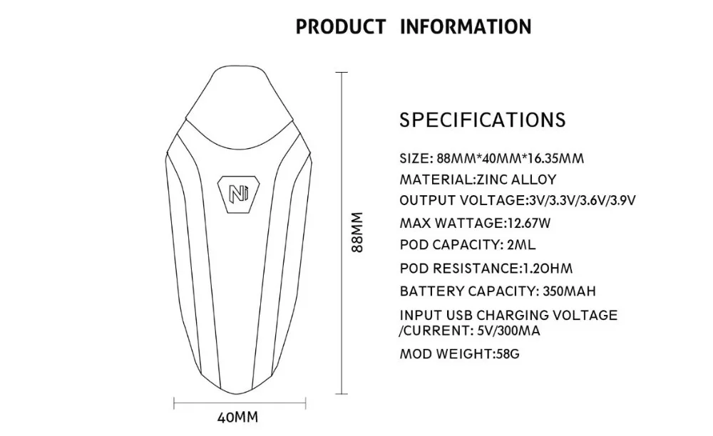 Nikola Delorean Pod System Kit-6