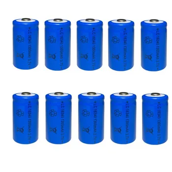 

20pcs 1300mAh Lithium Li-ion 16340 Battery CR123A Rechargeable Batteries 3.7V CR123 for Laser Pen LED Flashlight