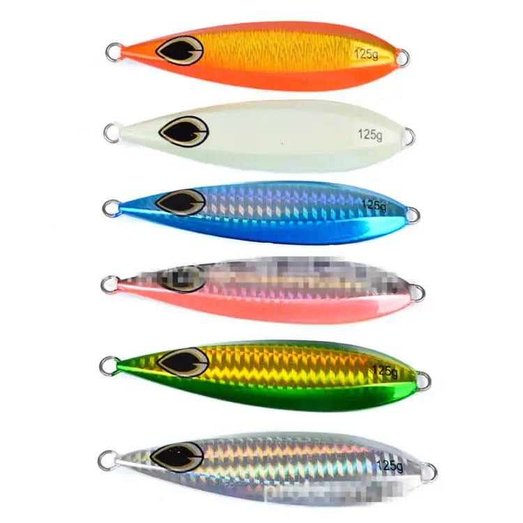 6pcs Micro Jigs Butterfly Knife Jigs 125g Fishing Lures Baits Snapper