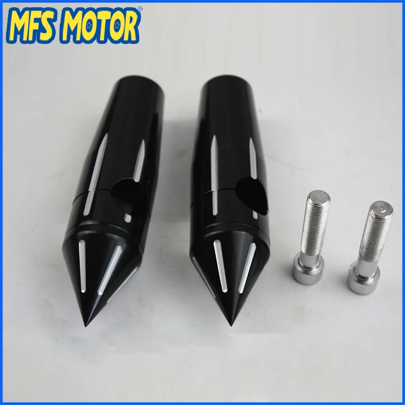 

1" 25mm Universal Motorcycle Spike Handle Bar Handlebar Risers For Yamaha Honda Suzuki Kawasaki