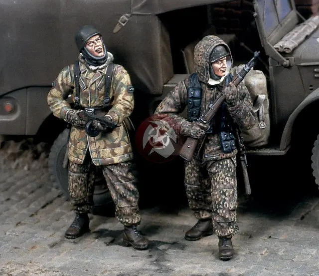 Advancing Fallschirmjäger German Paratroopers 