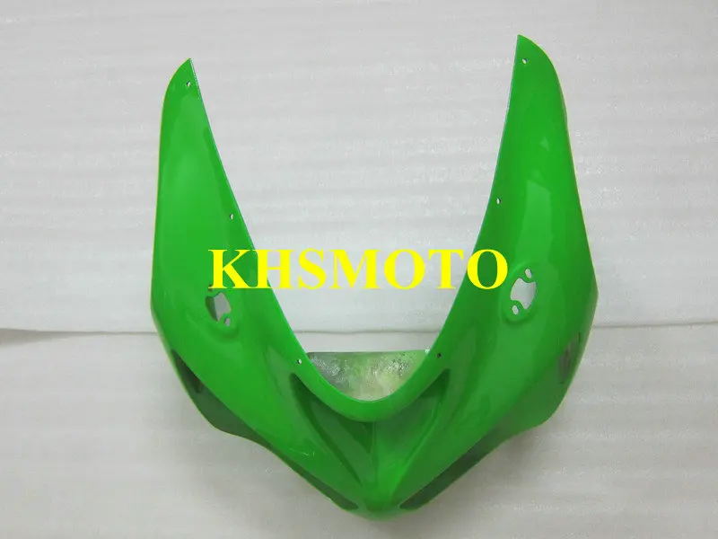 Изготовленный На Заказ мотоциклетный вставной обтекатель комплект для KAWASAKI Ninja ZX6R 636 05 06 ZX 6R 2005 2006 ABS верх зелено-черные обтекатели комплект+ подарки KU52