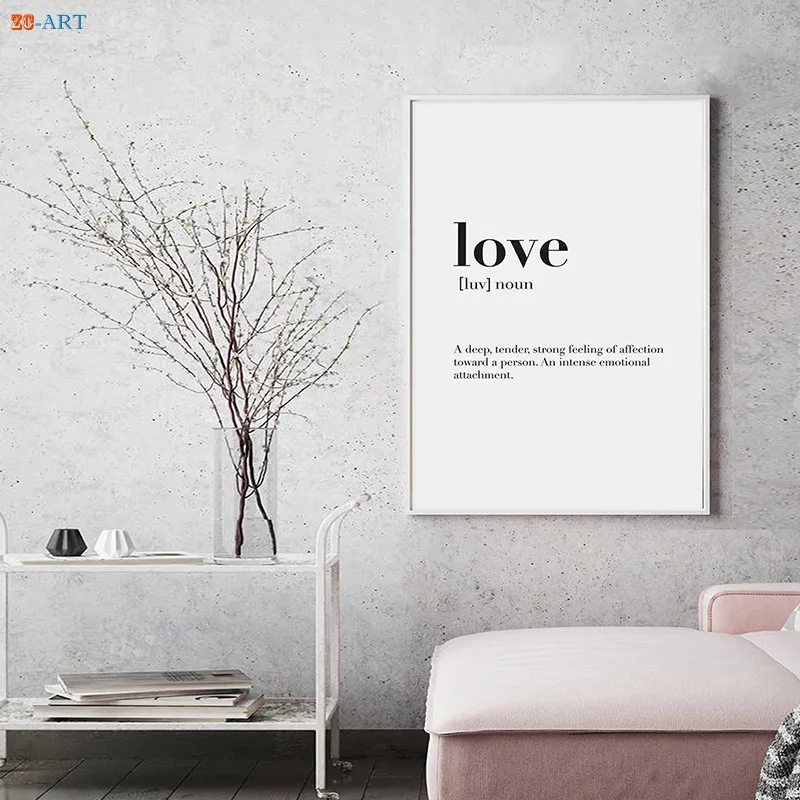 nordic minimalist family quote wall art canvas poster print painting