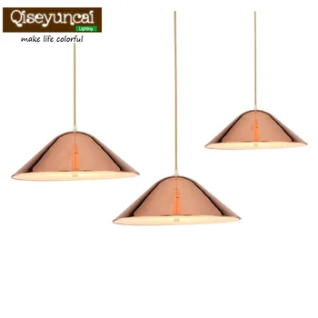 

Qiseyuncai Nordic modern minimalist restaurant three-head chandelier postmodern creative personality home dining room lamps