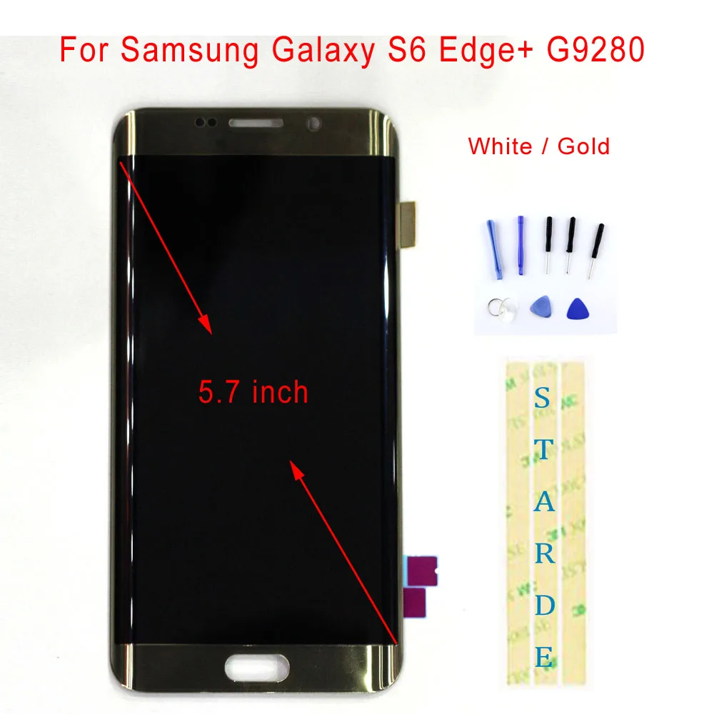 

STARDE Replacement LCD For Samsung Galaxy S6 Edge+ G9280 LCD Display Touch Screen Digitizer Assembly 5.7"