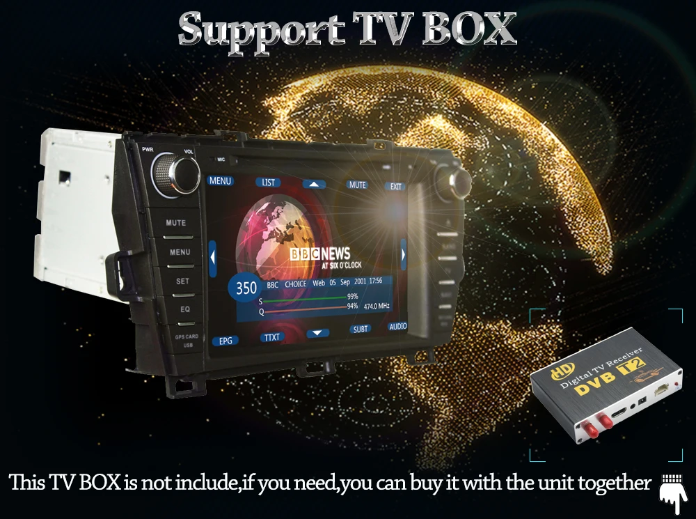 Top 8" Owtosin Car Radio Multimedia Video Player Navigation GPS Android 9.0 For Toyota Prius 2009 2010 2011 2012-2015 Car 4GB RAM 18