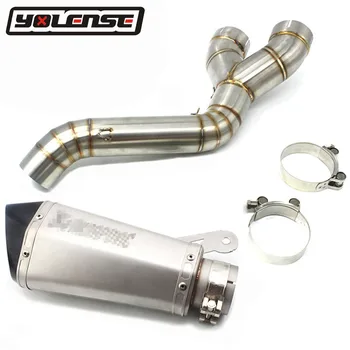 

Motorcycle Akrapovic Exhaust Carbon Fiber modified muffler Pipe Inlet 61mm For BMW S1000RR 2009-2016 S1000R S1000XR 2014-2016