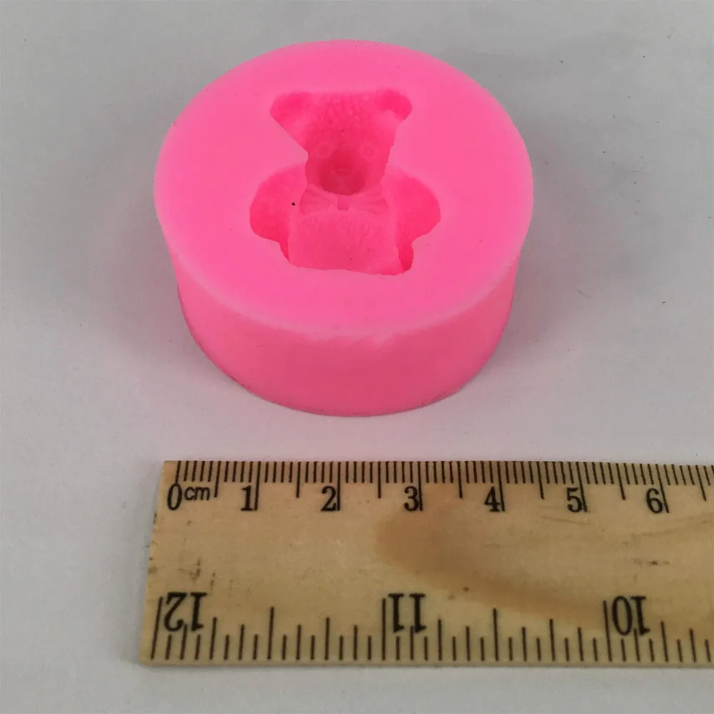 Sugarcraft chocolate mold DIY Hand soap Making Bear Shape Silicone Mould
