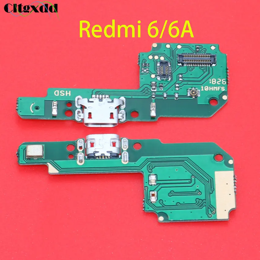 Cltgxdd микрофонный модуль+ USB плата с зарядным портом Flex кабель Разъем для Xiaomi Redmi 1 2 3 3S 4 4A 4X5 5plus 5A 6 6A S2 - Цвет: for redmi 6 6A