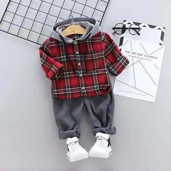 

Baby Boy Clothes 2018 Autumn Glasses Leisure Long Sleeved Shirts + Pants 2PCS Infant Clothing Kids Bebes Jogging Suits Tracksuit