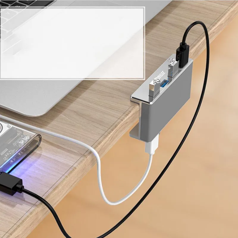 ORICO USB Hub 3.0 HUB Charging Professional Clip Design Aluminum Alloy 4 Ports Portable Size Travel Station for Laptop | Компьютеры и