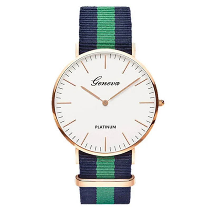 

montre femme Casual fashion quartz watch with multicolor nylon band watch simple designer women men watches Orologio reloj mujer