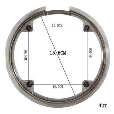 MTB 36 T/40 T/42 T/44 T/46 T/48 T/52 T пластиковая цепочка колеса цепочка на клапане защитное кольцо коленчатый набор универсальная защитная Кепка кривошипная зубная пластина - Цвет: 20